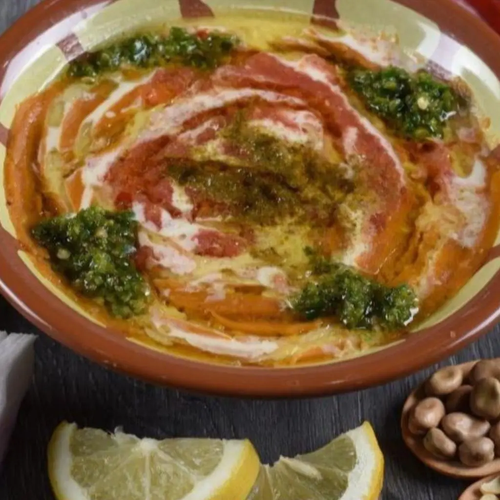 فول طاوة بالزيت